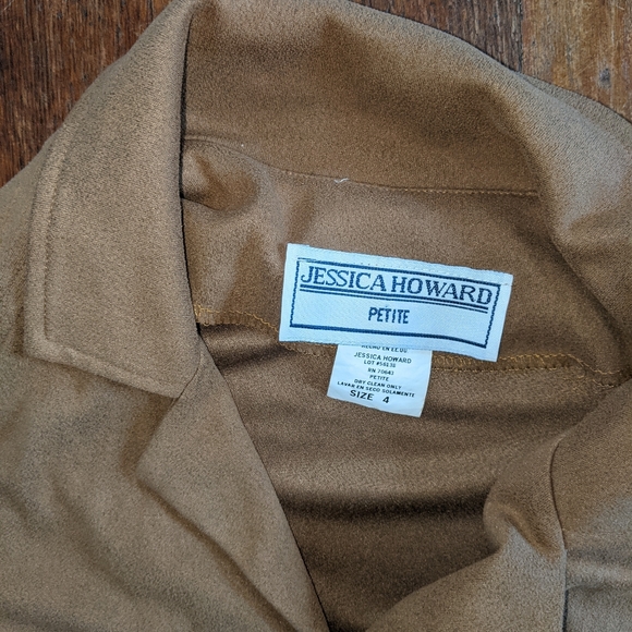 Vintage Faux Suede blouse/top - Picture 2 of 3